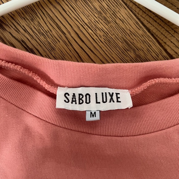 Sabo Skirt Pink Cropped Top - Picture 3 of 4